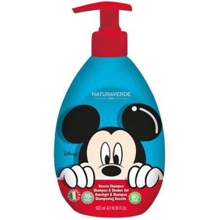 Mickey Mouse Douchegel & Shampoo 500 ml – Zachte 2-in-1 Kindershampoo