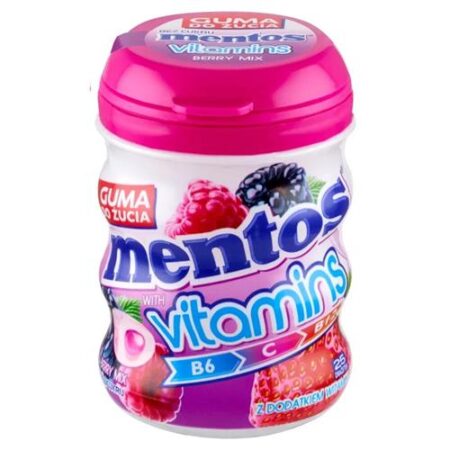 Mentos Kauwgom Vitamins Berry Mix 50g