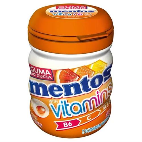 Mentos Kauwgom Vitamins Citrus 50g