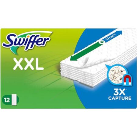 Swiffer Dry Maxi XXL doekjes 12 stuks verpakking droge vloerdoekjes