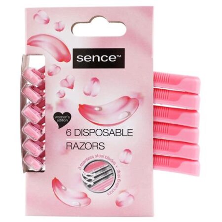 Sence Dames Wegwerpscheermesjes 6 stuks