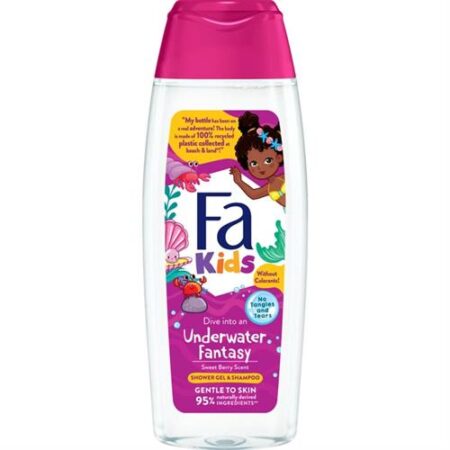 Fa Kids Douchegel en Shampoo Underwater Fantasy 250ml met zoete bessengeur
