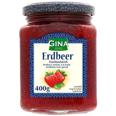 Gina Aardbei Gelei 400g
