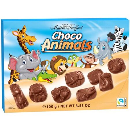 Maître Truffout Chocodieren Melkchocolade 100g