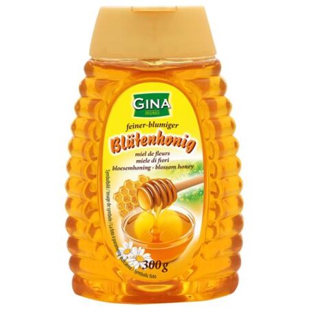 Gina Honing van Bloemen 300 g – Zuivere bloesemhoning voor dagelijks gebruik
