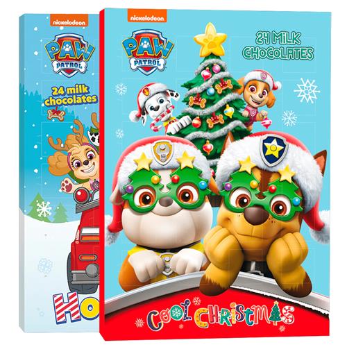 THT 30/06/2027 Paw Patrol adventskalender chocolade 75g | Melkchocolade