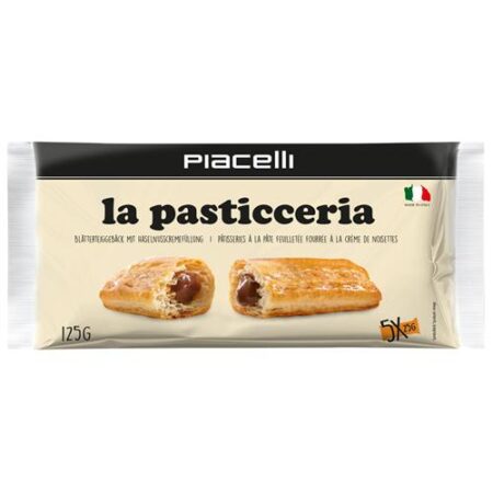 Piacelli La Pasticceria Bladerdeegrolletjes Hazelnoot 125g