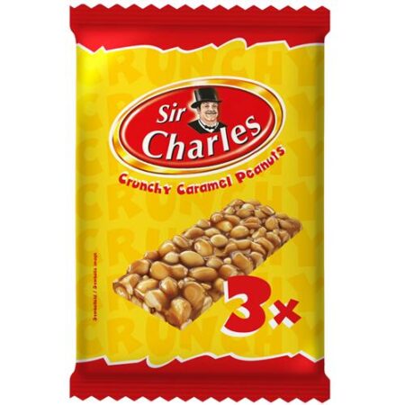Sir Charles Crunchy Caramel Peanuts Bar 3 x 38g