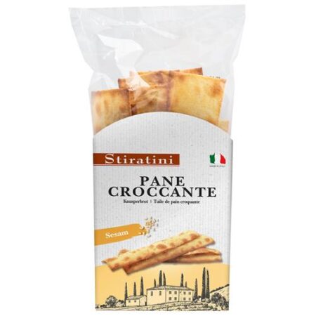 Stiratini Knapperig Brood met Sesam 140 g – hartige broodsnack