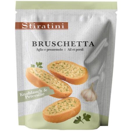 Stiratini Bruschetta Knoflook & Peterselie 160g – Knapperige Snack