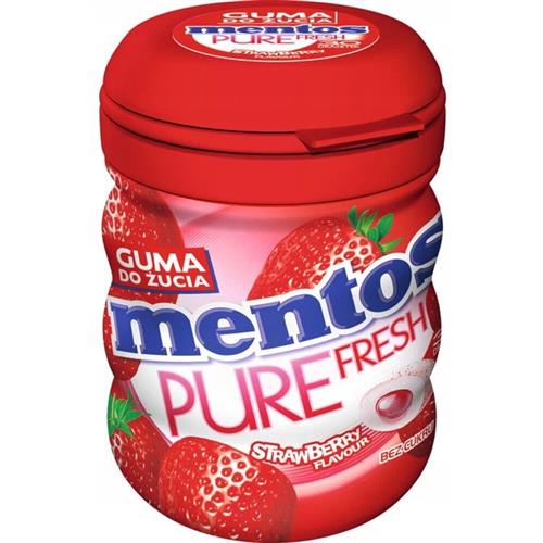 Mentos Kauwgom Pure Fresh Strawberry 60g - Afbeelding 2