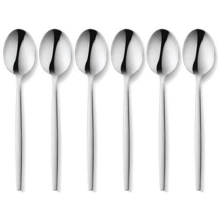 Livenza Tokyo RVS tafellepels set van 6 in 18/10 roestvrij staal