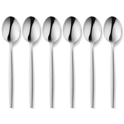 Livenza Tokyo RVS tafellepels set van 6 in 18/10 roestvrij staal