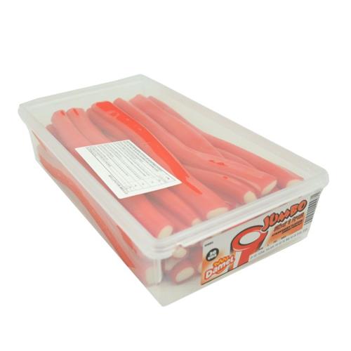 Damel Jumbo aardbei snoepstokken 1650 g – XL fruitsticks