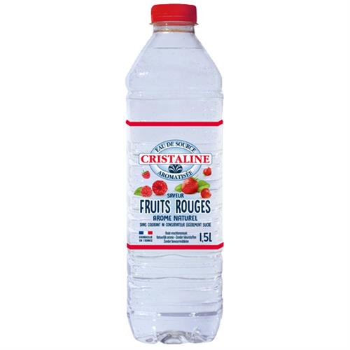 Cristaline Bronwater Bosvruchtensmaak - 1,5L - PET - Plat Water Met Natuurlijk Aroma