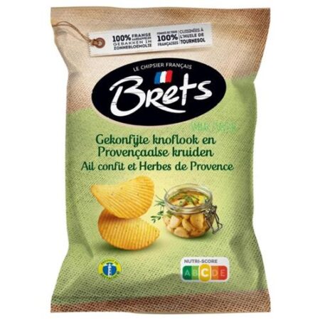 Brets Chips Gekonfijte Knoflook en Provençaalse Kruiden 125g