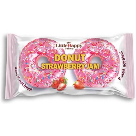 The Little Happy Bakery Donuts Strawberry Jam 2 x 60g