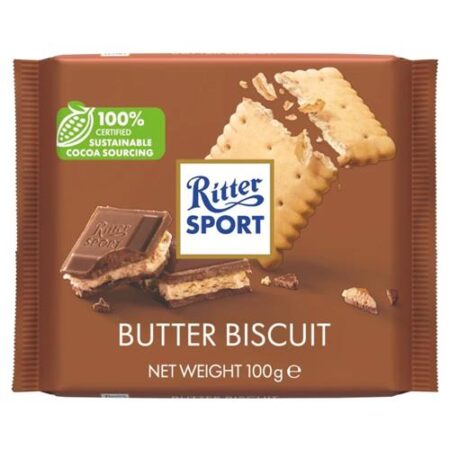 Ritter Sport Butter Biscuit 100g chocolade met boterkoek