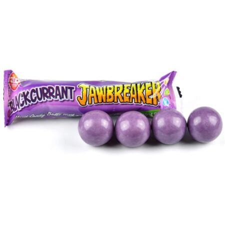 Jawbreaker Blackcurrant 4 stuks | Zed Candy met kauwgomkern
