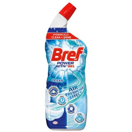 Bref Toiletreiniger Power Activ'Gel - Ocean - Hygiënisch Schoon - Anti-Kalk - Anti-Vuil - Extra Frisheid 700ml