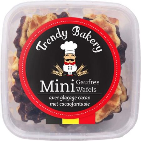 Trendy Bakery Mini Wafeltjes met Cacaofantasie 200 g
