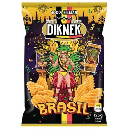 Diknek Chips Brasil 125g - 100% Belgisch - Glutenvrij - Halal & Kosher