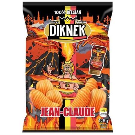Diknek Chips Jean-Claude 125g – 100% Belgisch – Glutenvrij – Halal & Kosher