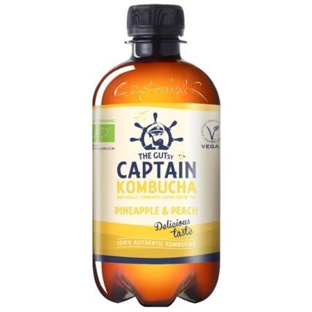 The Gutsy Captain Kombucha Pineapple & Peach 400ml
