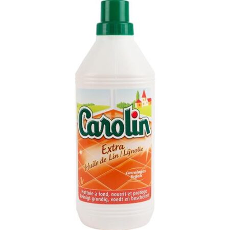 Carolin Extra Lijnolie tegelreiniger in fles van 1 liter