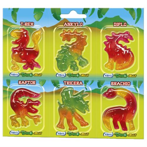 Dino jelly snoep 6 stuks – Vidal fruitgummi 66 g