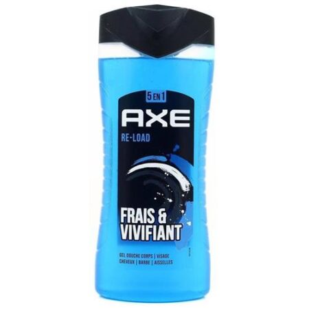 Axe Re-Load douchegel 250ml 5 in 1 frais en vivant voor lichaam gezicht haar baard en oksels