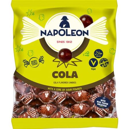 Napoleon Snoepjes Cola 1kg – Snoepkogels Met colasmaak – Apart Verpakt – Vegan – Halal