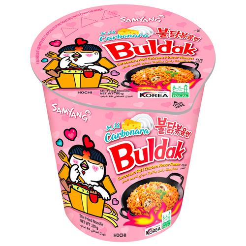 Samyang Cup Carbonara 80 g – pittige Koreaanse carbonara noodles