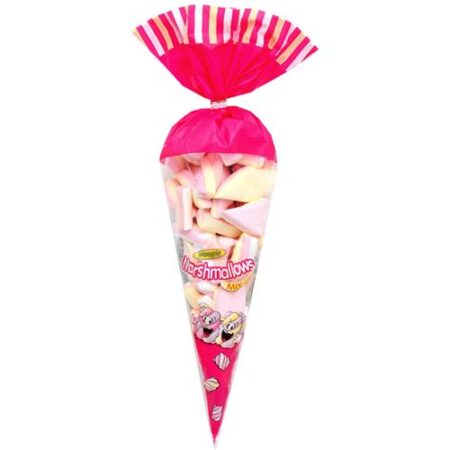 Woogie Marshmallows Mix In Snoepzak 200g - Vanille Aardbeiaroma