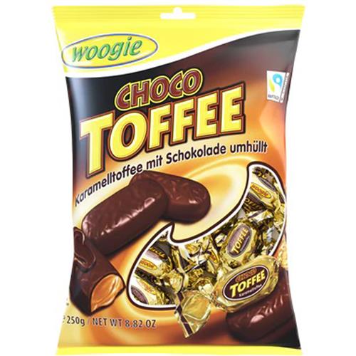 Woogie Snoepjes Choco Toffee 250g - Toffee Met Karamel & Chocolade - Apart Verpakt