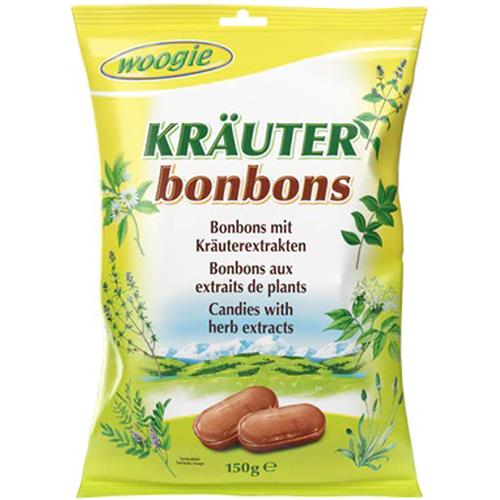 Woogie Zuurtjes Met Kruidenextract 150g - Kruiden Snoepjes - Apart Verpakt