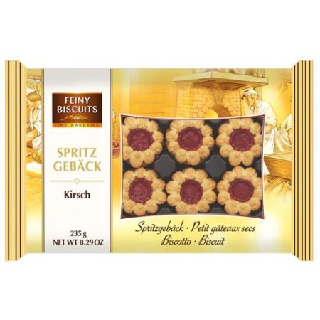 Feiny Biscuits Spritskoekjes Met Kersengelei 235g