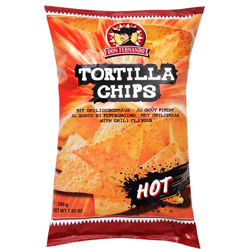 Don Fernando Tortillachips Hot 200g