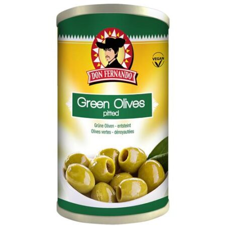Don Fernando Groene Olijven Ontpit 350g – Blik – Vegan
