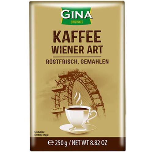 Gina Gemalen Koffie 250g - Gebrande Koffie