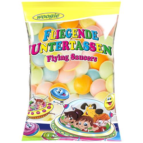 Woogie Snoepjes Vliegende Schotels 55g - Ufo's - Snoepzakje