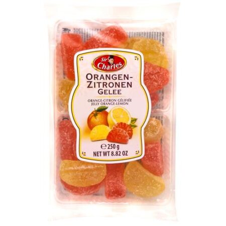Sir Charles Gelei Snoepjes Citroensmaak & Sinaasappelsmaak 250g