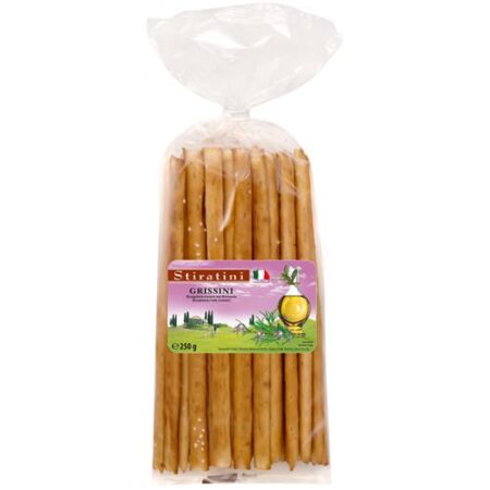 Stiratini Grissini Broodstengels Met Rosemarijn 250g