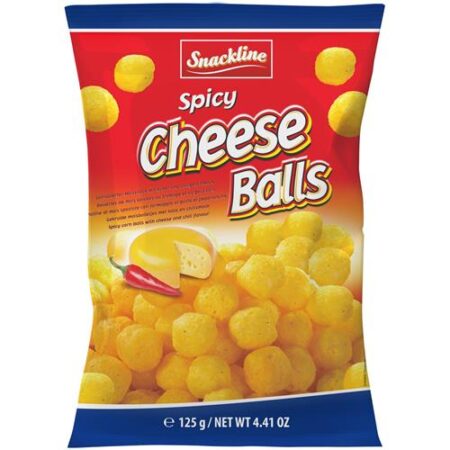 Snackline Chips Spicy Kaasballen 125g