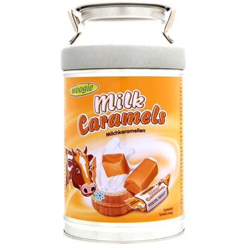 Woogie Melk Karamels In Spaarpot 250g - Karamelsnoepjes - Apart Verpakt