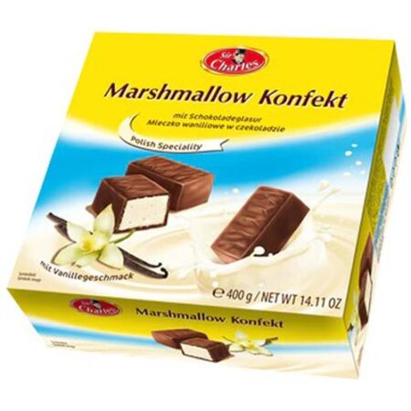 Sir Charles Vanille Marshmallows met Melkchocolade – 380g