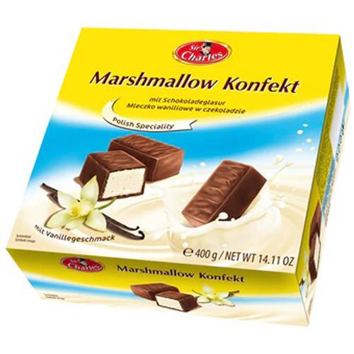 Sir Charles Vanille Marshmallows met Melkchocolade – 380g
