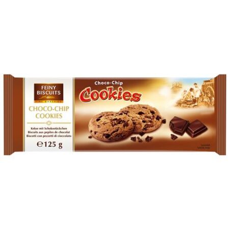 Biscuits Choco Chip Koekjes 125g - Koekjes Met Chocoladestukjes