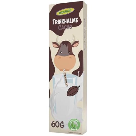 Woogie Drink Rietjes "Cacao" 60g