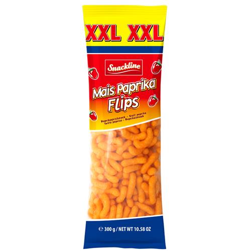 Snackline Paprika Flips XXL – Luchtige Maïssnack met Paprikasmaak 300g
